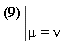 eval(Physics:-KroneckerDelta[mu, nu], mu = nu)
