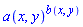 a(x, y)^b(x, y)