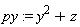 py := y^2+z