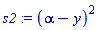 (alpha-y)^2