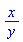 series(x/y,y)