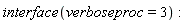 interface(verboseproc = 3)
