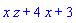 x*z+4*x+3