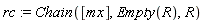 rc := Chain([mx], Empty(R), R)