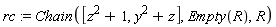 rc := Chain([z^2+1, y^2+z], Empty(R), R)