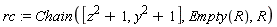 rc := Chain([z^2+1, y^2+1], Empty(R), R)