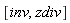 [inv, zdiv]