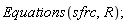 Equations(sfrc, R)