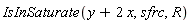 IsInSaturate(y+2*x, sfrc, R)