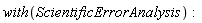 with(ScientificErrorAnalysis)