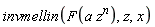 invmellin(F(a*z^n), z, x)