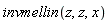 invmellin(z, z, x)