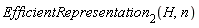 EfficientRepresentation[2](H, n)