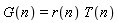 G(n) = r(n)*T(n)