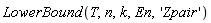 LowerBound(T, n, k, En, 'Zpair')