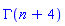 GAMMA(n+4)