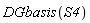 DGbasis(S4)