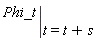 eval(Phi_t, t = t+s)