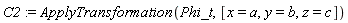 C2 := ApplyTransformation(Phi_t, [x = a, y = b, z = c])