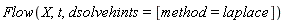 Flow(X, t, dsolvehints = [method = laplace])
