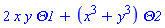 _DG([["form", N, 1], [[[1], 2*x*y], [[2], x^3+y^3]]])