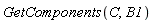 GetComponents(C, B1)