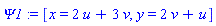 _DG([["transformation", [[N, 0], [M, 0]], [], [Matrix(%id = 18446790986273197582)]], [[2*u+3*v, x], [2*v+u, y]]])