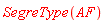 SegreType(AF)