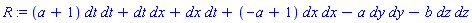 _DG([["tensor", M, [["cov_bas", "cov_bas"], []]], [[[1, 1], a+1], [[1, 2], 1], [[2, 1], 1], [[2, 2], -a+1], [[3, 3], -a], [[4, 4], -b]]])