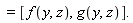 = [f(y,z), g(y,z)].