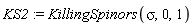 KS2 := KillingSpinors(sigma, 0, 1)
