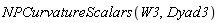 NPCurvatureScalars(W3, Dyad3)