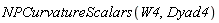 NPCurvatureScalars(W4, Dyad4)