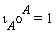 iota[A]*omicron^A = 1