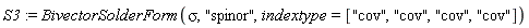 S3 := BivectorSolderForm(sigma, "spinor", indextype = ["cov", "cov", "cov", "cov"])
