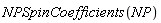 NPSpinCoefficients(NP)