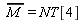 conjugate(M) = NT[4]