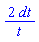_DG([["form", M2, 1], [[[1], 2/t]]])