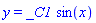 y = _C1*sin(x)