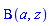 Beta(a, z)