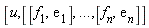 [u,[[(f)[1],(e)[1]],`...`,[(f)[n],(e)[n]]]