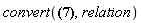 convert([arccot(z), `in`(z, ComplexRange(-infinity*I, -I)), `in`(z, ComplexRange(I, infinity*I))], relation)