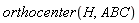 orthocenter(H, ABC)