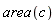 area(c)