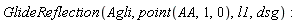 GlideReflection(Agli, point(AA, 1, 0), l1, dsg)