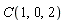C(1, 0, 2)