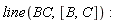 line(BC, [B, C])