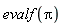 evalf(Pi)