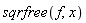 sqrfree(f, x)