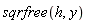 sqrfree(h, y)